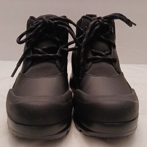 UGG size 8 women's impermeable waterproof lace-up black boot.